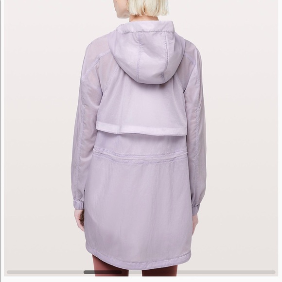 lilac rain jacket